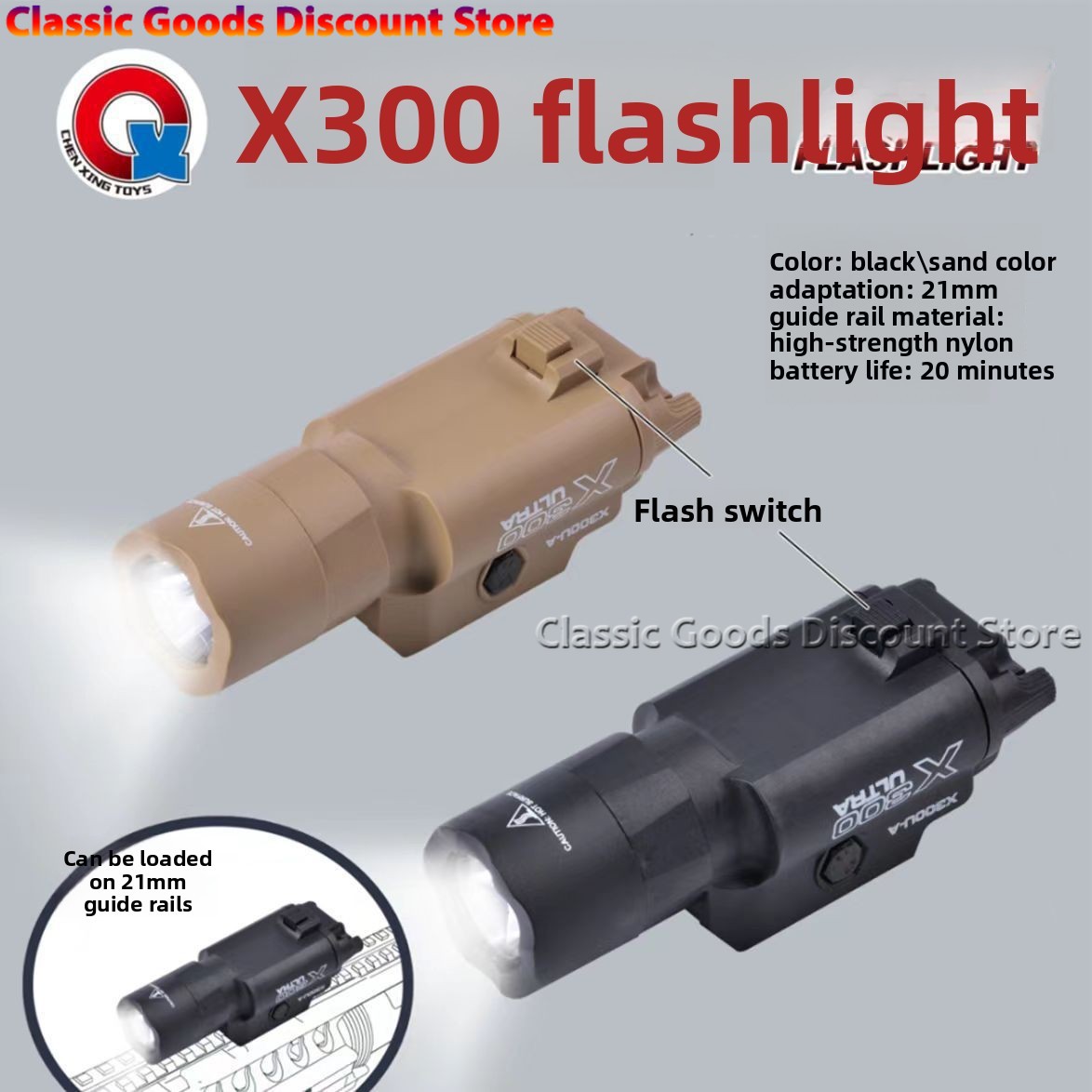 Luz táctica X300 X300U, pistol - Timing Light Gun reseña y precio